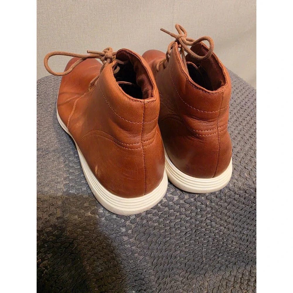 Cole Haan Grand Crosscourt Chukka Tan Leather Mens Boots 13M C29589